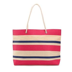 DSW Multicolor Striped Beach Tote